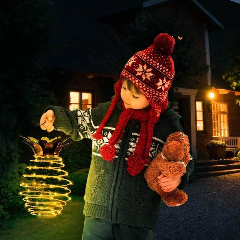 אורות אננס סולארים עמידים למים – תמונה 3