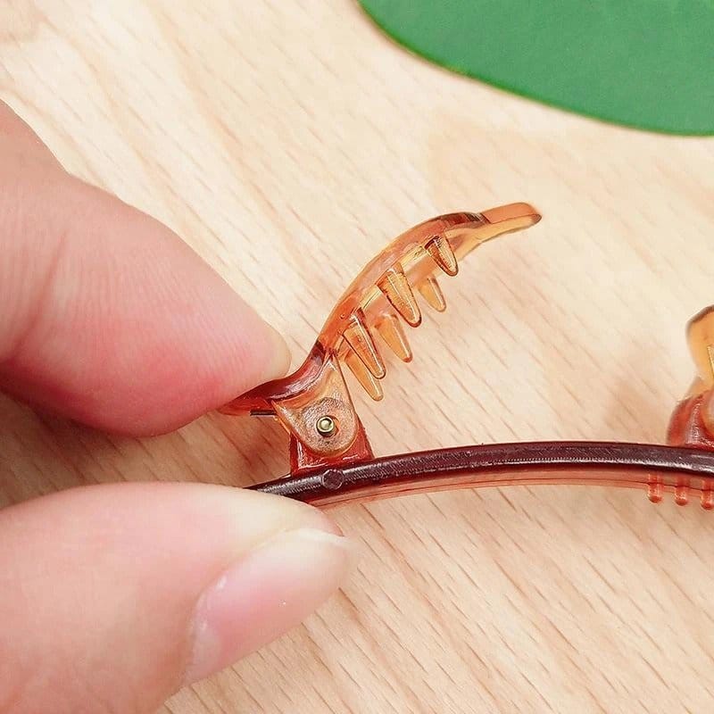 סיכת שיער בתסרוקת פוני כפול – תמונה 4