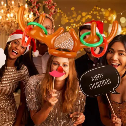 משחק זריקת הטבעת של קרני חג המולד